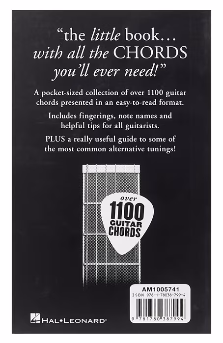 MS The Little Black Book Of Chords - Noty pre gitaru