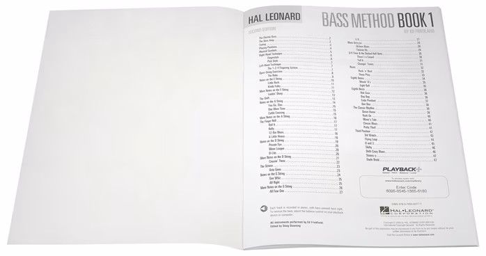 MS Hal Leonard Bass Method: Book 1 (Second Edition)  - Škola hry na basgitare
