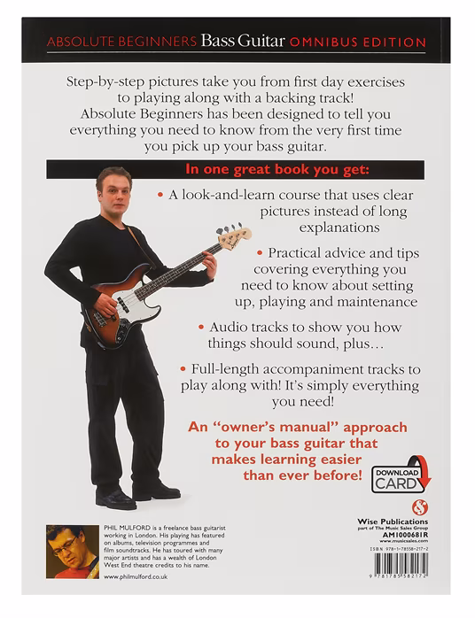 MS Absolute Beginners: Bass Guitar - Škola hry na basgitare