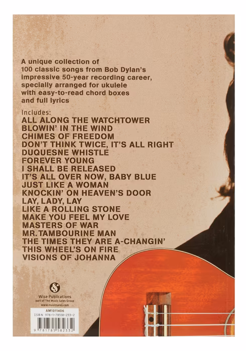 MS Bob Dylan Ukulele Chord Songbook - Spevník
