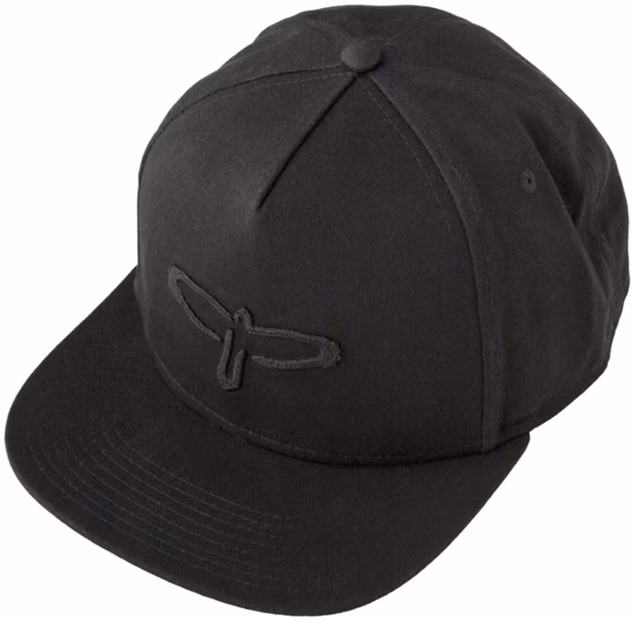 PRS Baseball Hat Flat Bill Black Bird Logo - Šiltovka