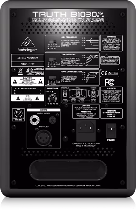 Behringer B1030A - Aktívny štúdiový monitor