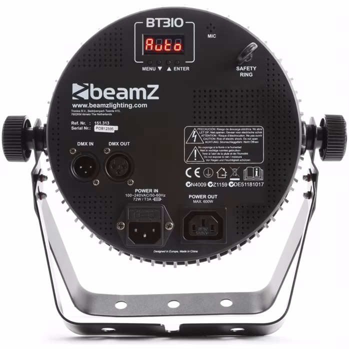 BeamZ BT310 Flat PAR 12x 6W 4in1 LEDs - LED PAR reflektor