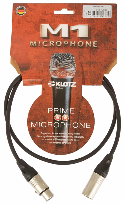 Klotz M1K1FM0100 - Mikrofónny kábel