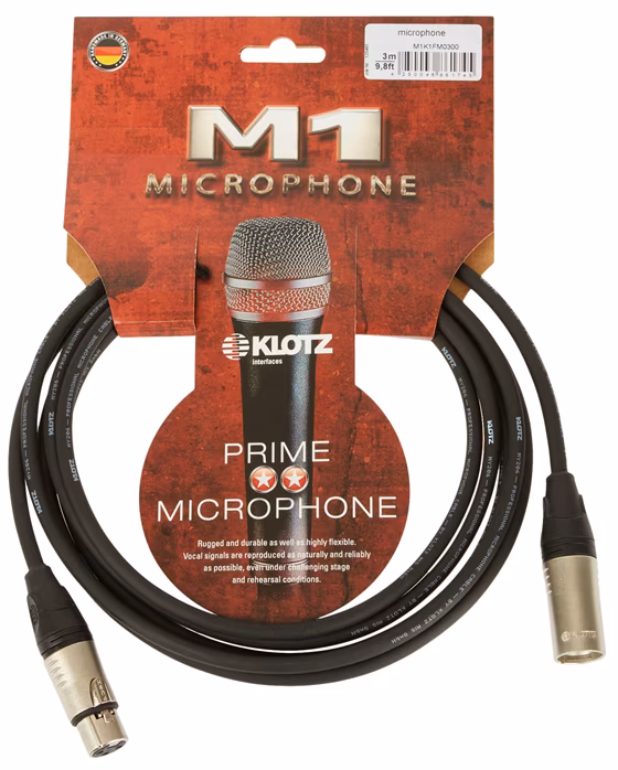 Klotz M1K1FM0300 - Mikrofónny kábel