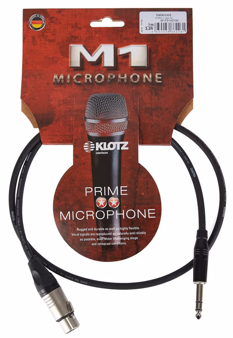 Klotz M1FS1K0100 - Mikrofónny kábel