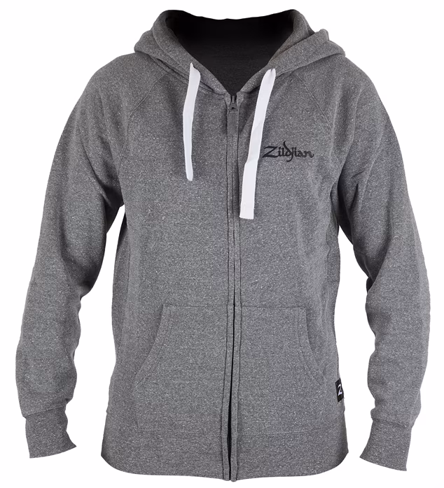Zildjian Gray Zip Up Logo S - Mikina