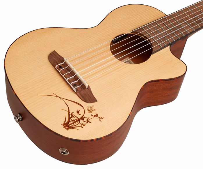 Ortega RGL5CE - Elektroakustické gitarové ukulele