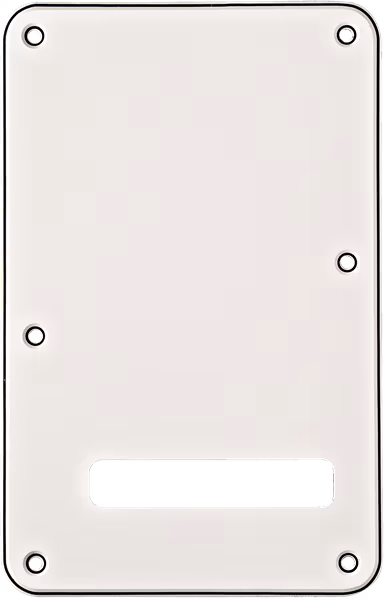 Fender Stratocaster Backplate White (W/B/W), 3-Ply - Gitarový hardware