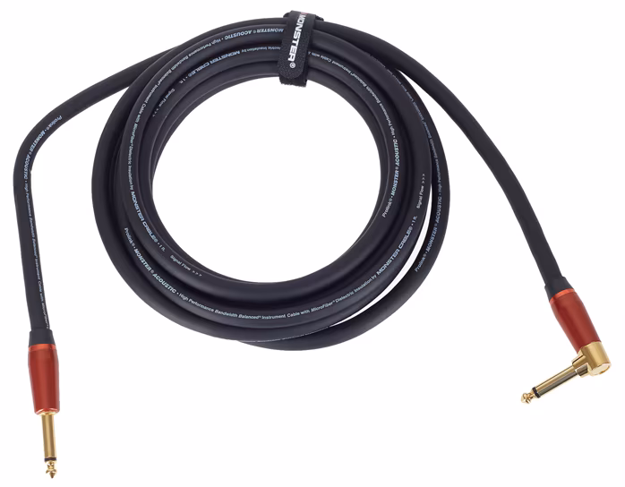 Monster Acoustic 12' Instrument Cable Angled - Nástrojový kábel