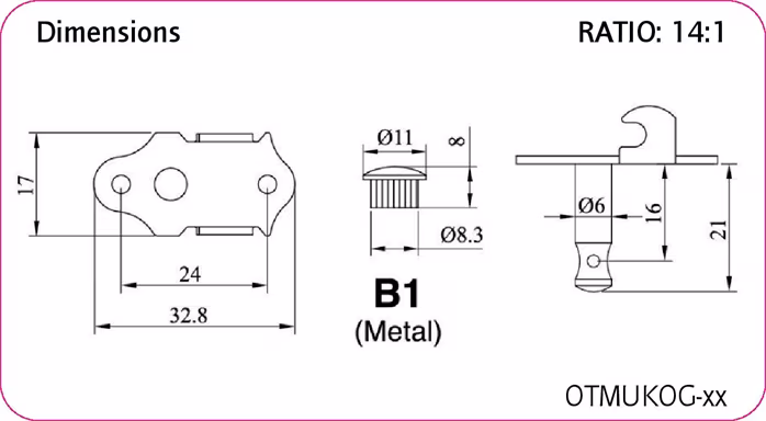 Ortega OTMUKOG-GO - Mechanika pre ukulele