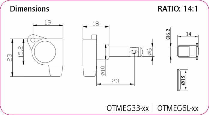 Ortega OTMEG33-CR - Gitarová mechanika