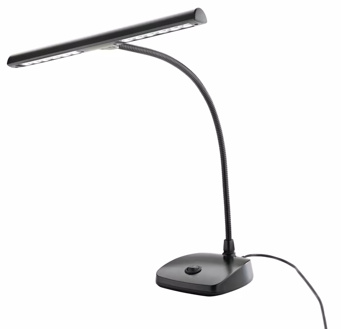 K&M 12297 BK - Lampička k notovému stojanu/ku klavíru