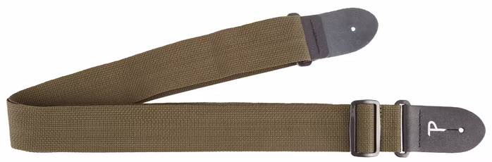 Perri's Leathers Poly Pro Extra Long Khaki - Gitarový popruh