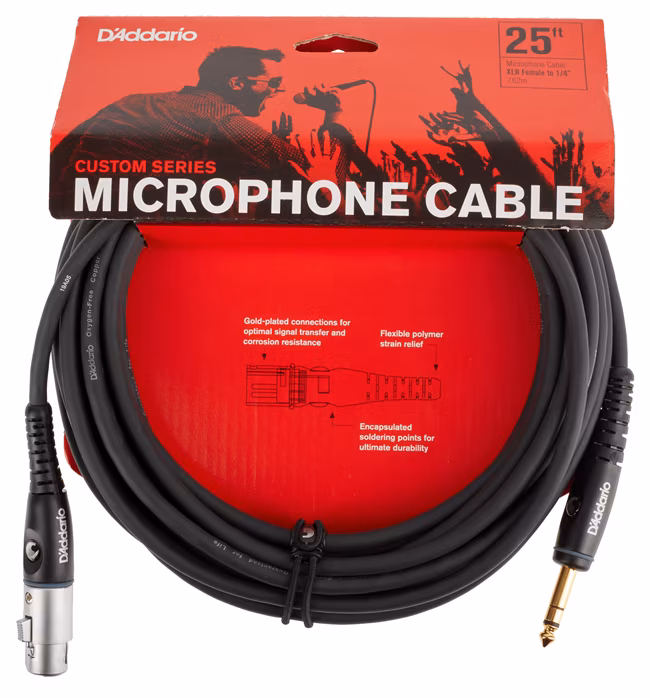 D'Addario PW-GM-25 - Mikrofónny kábel