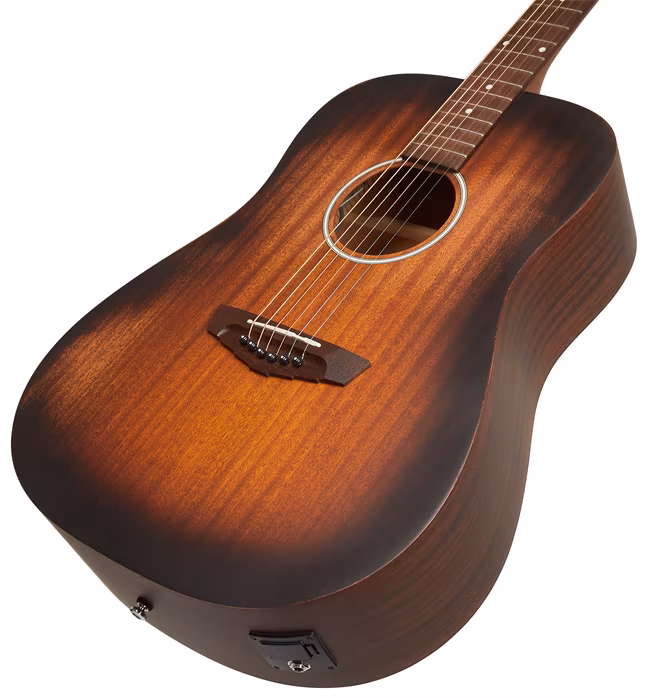 D'Angelico Lexington LS Dreadnought Aged Mahogany - Elektroakustická gitara