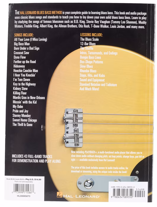 MS Hal Leonard Bass Method: Blues Bass - A Guide To The Essential Styles And Techniques - Škola hry na basgitare
