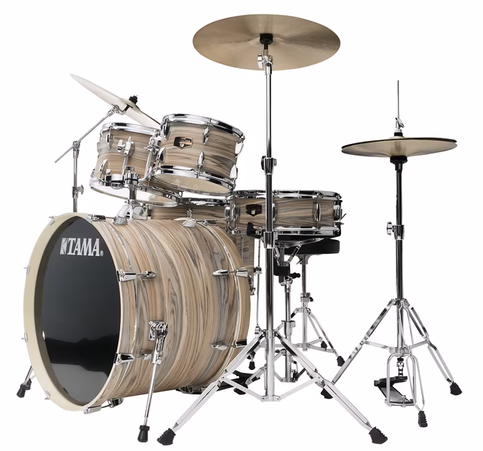 Tama Imperialstar Natural Zebrawood Wrap II - Súprava bicích s činelmi