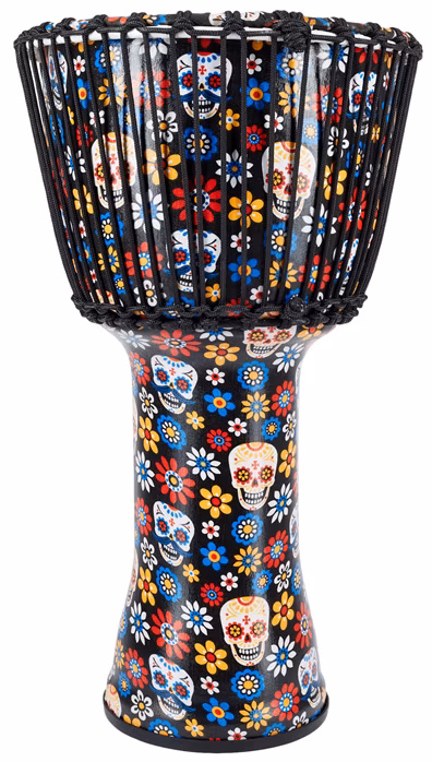 Meinl PADJ7-L-F 12" Day of the Dead Travel Series - Djembe