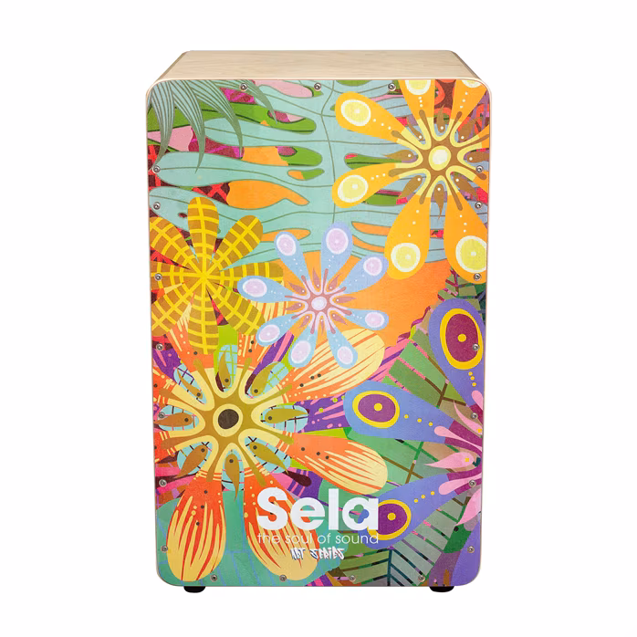 Sela Flower Power Art Series - Cajon