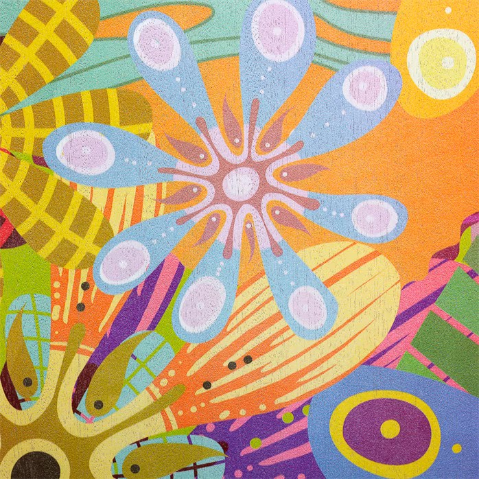 Sela Flower Power Art Series - Cajon