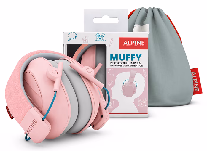 Alpine Muffy Pink - Detské izolačné slúchadlá