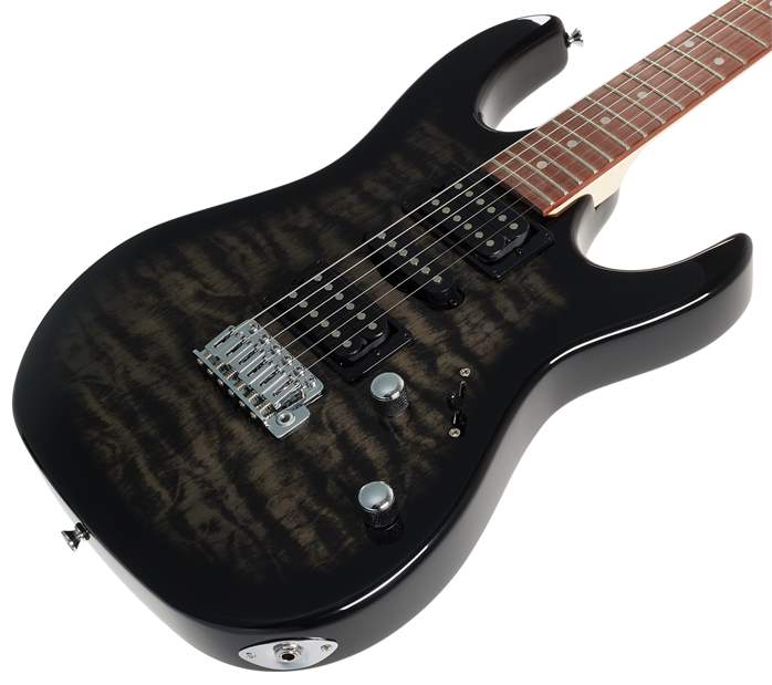Ibanez GRX70QA Transparent Black Sunburst - Elektrická gitara