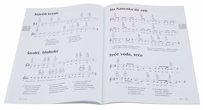 KN Lidovky a další písně pro ukulele na 2-5 akordů - Ondřej Šárek - Škola hry na ukulele