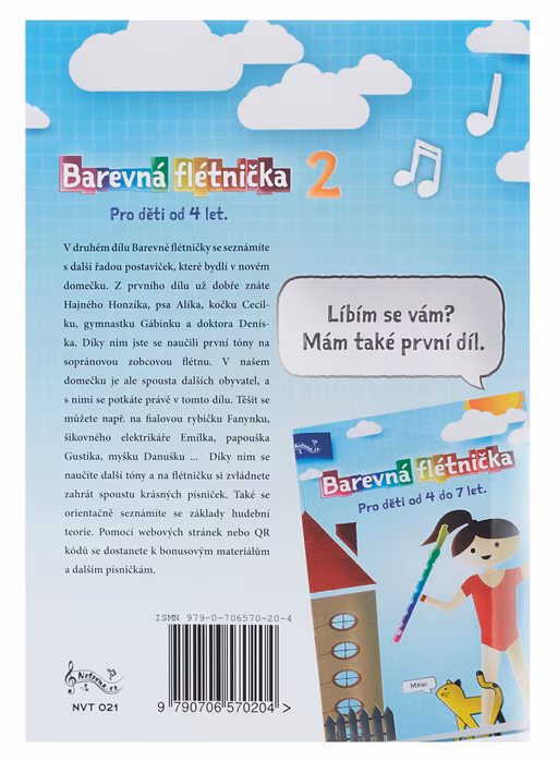 KN Barevná Flétnička 2 - Škola hry na zobcovej flaute