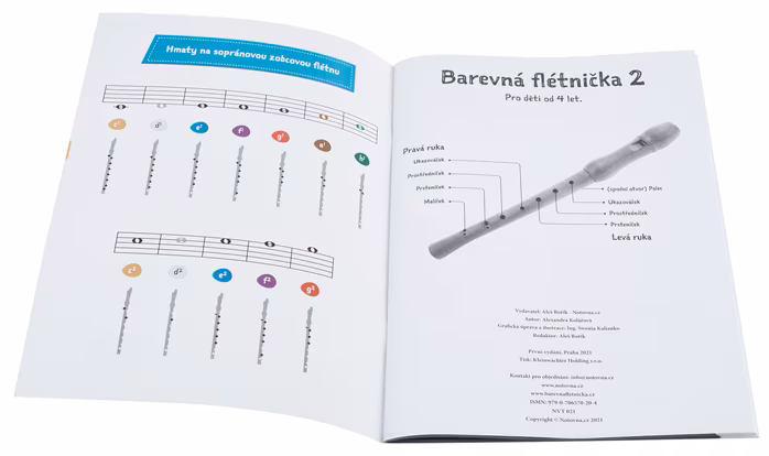 KN Barevná Flétnička 2 - Škola hry na zobcovej flaute