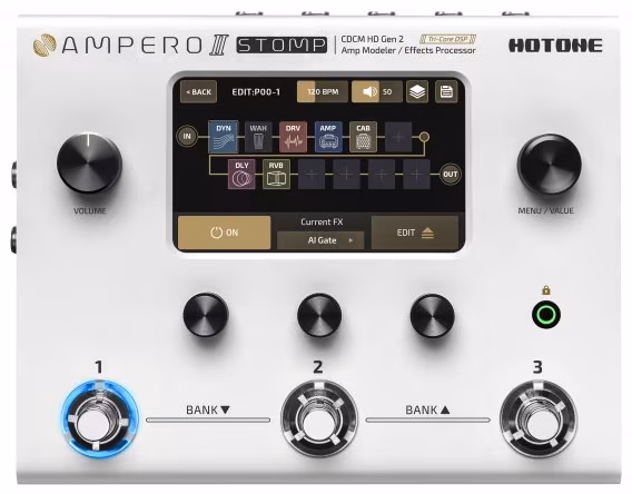 Hotone Ampero II Stomp - Gitarový multiefekt