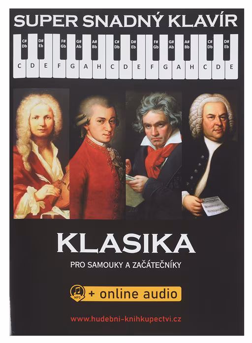 KN Super Snadný Klavír: Klasika pro samouky a začátečníky (+online audio) - Škola hry na klavíri