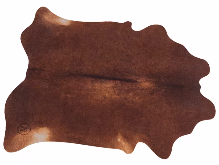 DRUMnBASE Vegan Cow Betsy - Red/Brown - Koberec