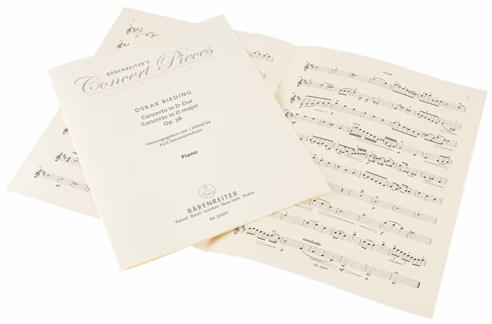 MS Koncert D dur op. 36 - Oskar Rieding - Noty pre husle