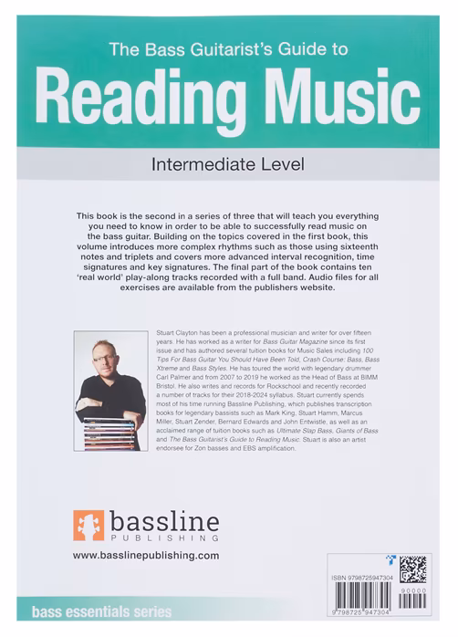 MS The Bass Guitarist´s Guide to Reading Music - Intermediate Level - Škola hry na basgitare