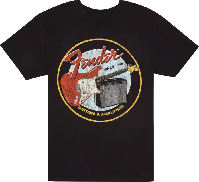 Fender 1946 Guitars & Amps T-Shirt - M - Tričko