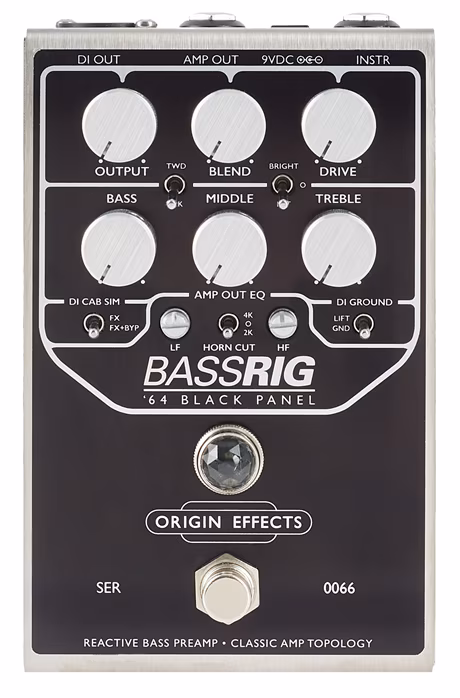 Origin Effects BassRIG ’64 Black Panel - Basgitarový predzosilňovač