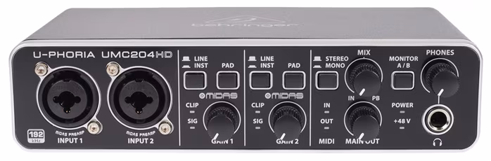 Behringer UMC204HD - USB zvuková karta