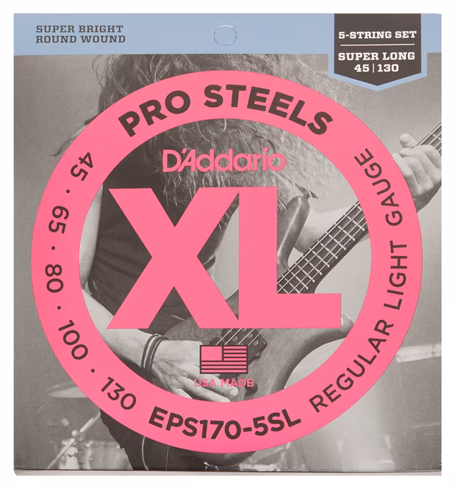 D'Addario EPS170-5SL - Struny na päťstrunovú basgitaru