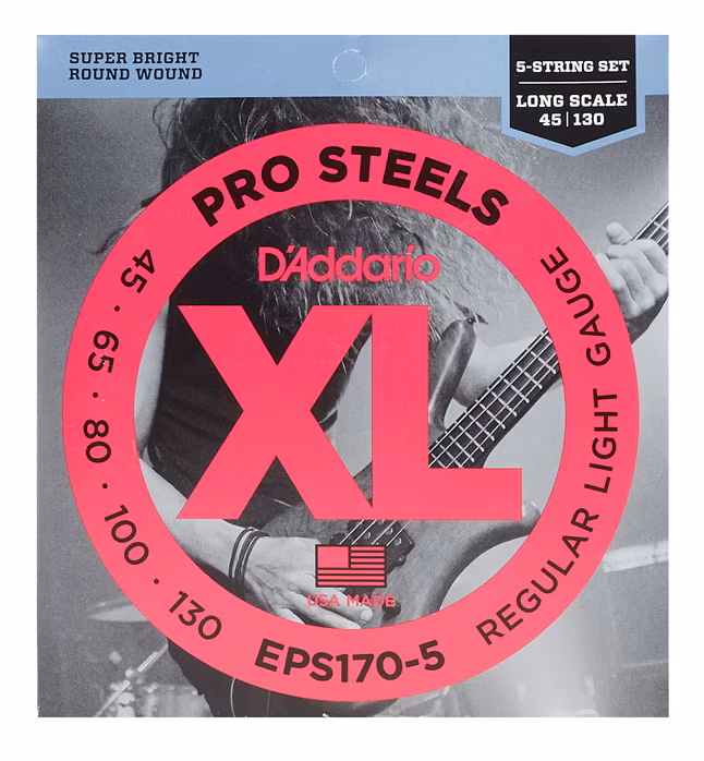 D'Addario EPS170-5 - Struny na päťstrunovú basgitaru