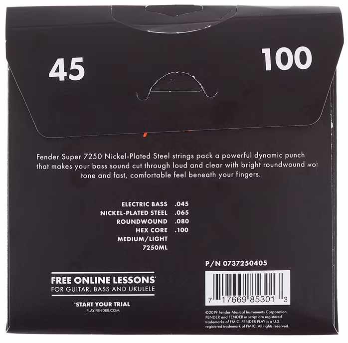 Fender 7250ML - Struny na basgitaru