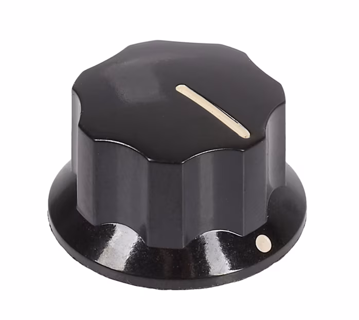 Fender Deluxe Jazz Bass Upper Concentric Knob, Black - Volume knob