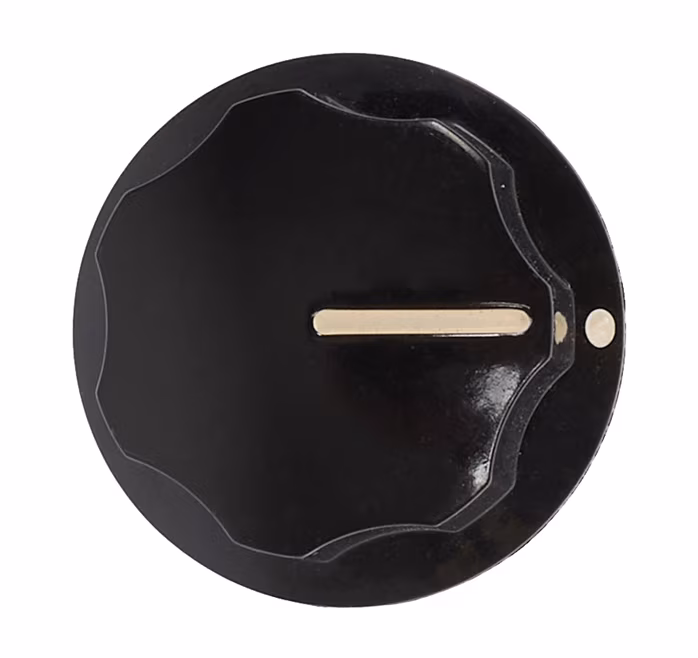 Fender Deluxe Jazz Bass Upper Concentric Knob, Black - Volume knob