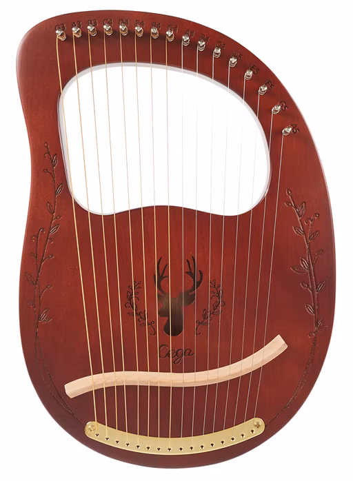 Cega Lyre Harp 16 Strings Coffee (rozbalené) - Lýrka