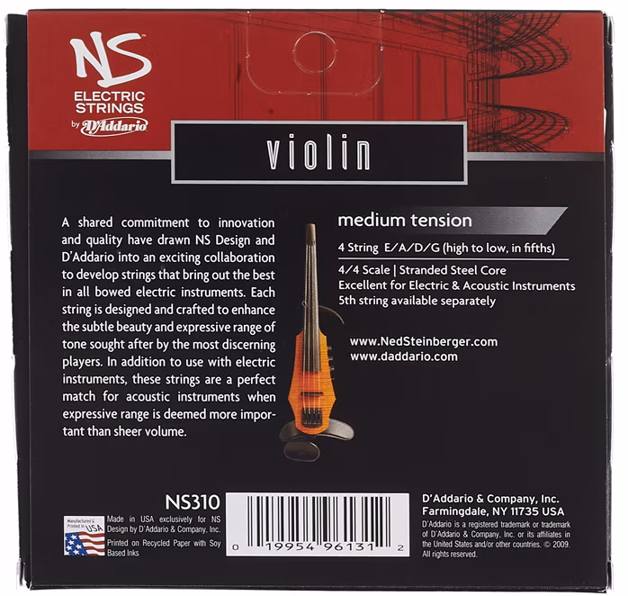 D'Addario NSH310 4/4M - Husľové struny