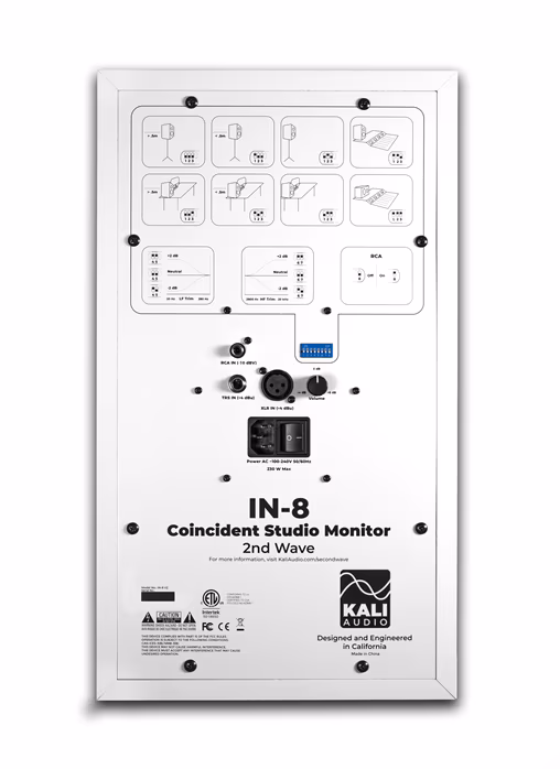 Kali Audio IN-8 White V2 - Aktívny štúdiový monitor
