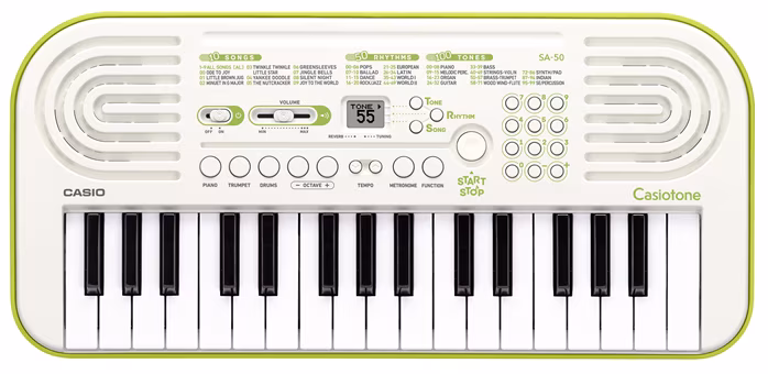 Casio SA-50 - Klávesy bez dynamiky