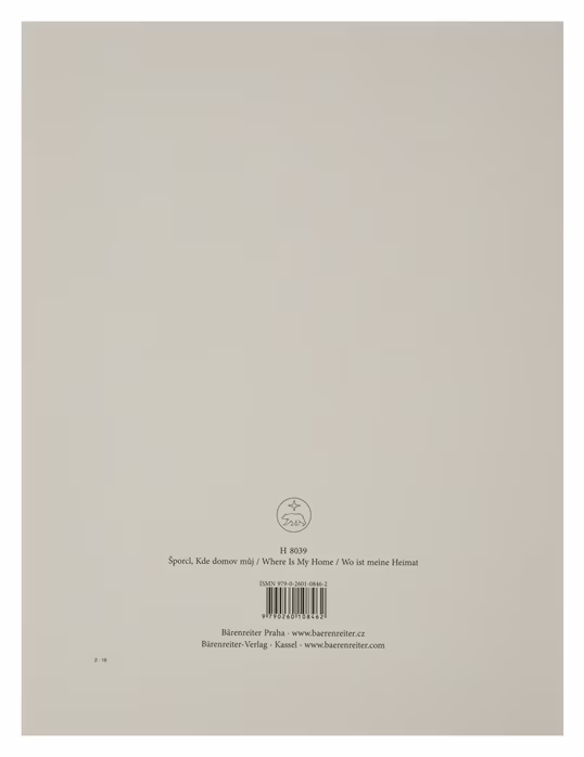 KN Kde domov můj - virtuózní variace na českou národní hymnu pro sólové housle - Noty pre husle