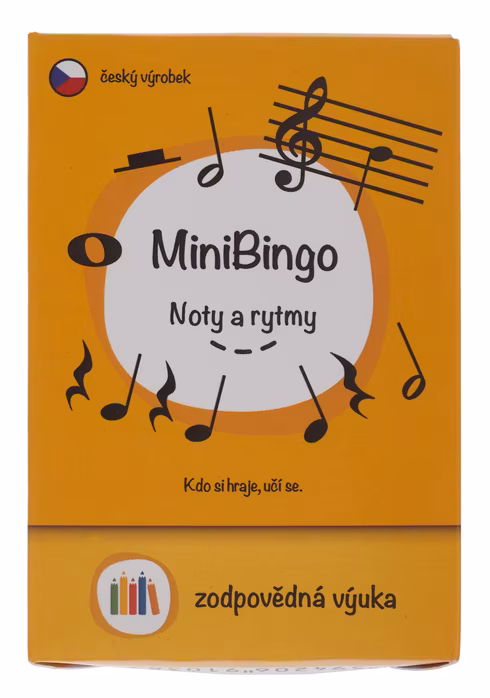 Zodpovědná výuka MiniBingo: Noty a rytmy - Hudobná náuka