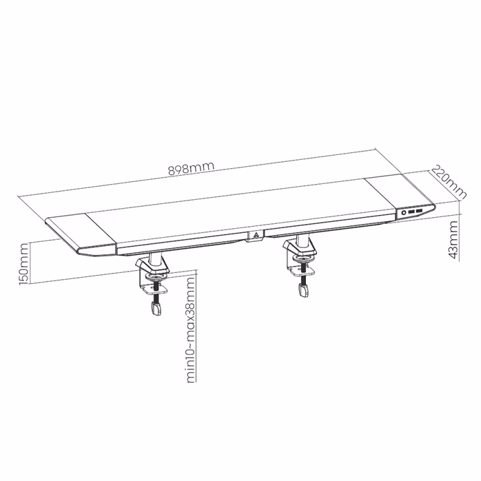 Mozos RISER-RGB (rozbalené) - Stojan pre monitor